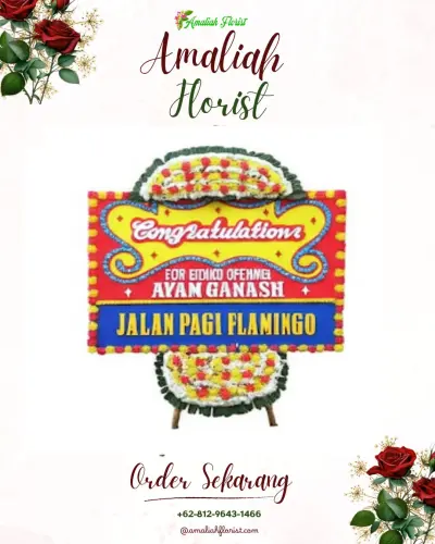Bunga Papan Congratulation di S. Rengas Permata